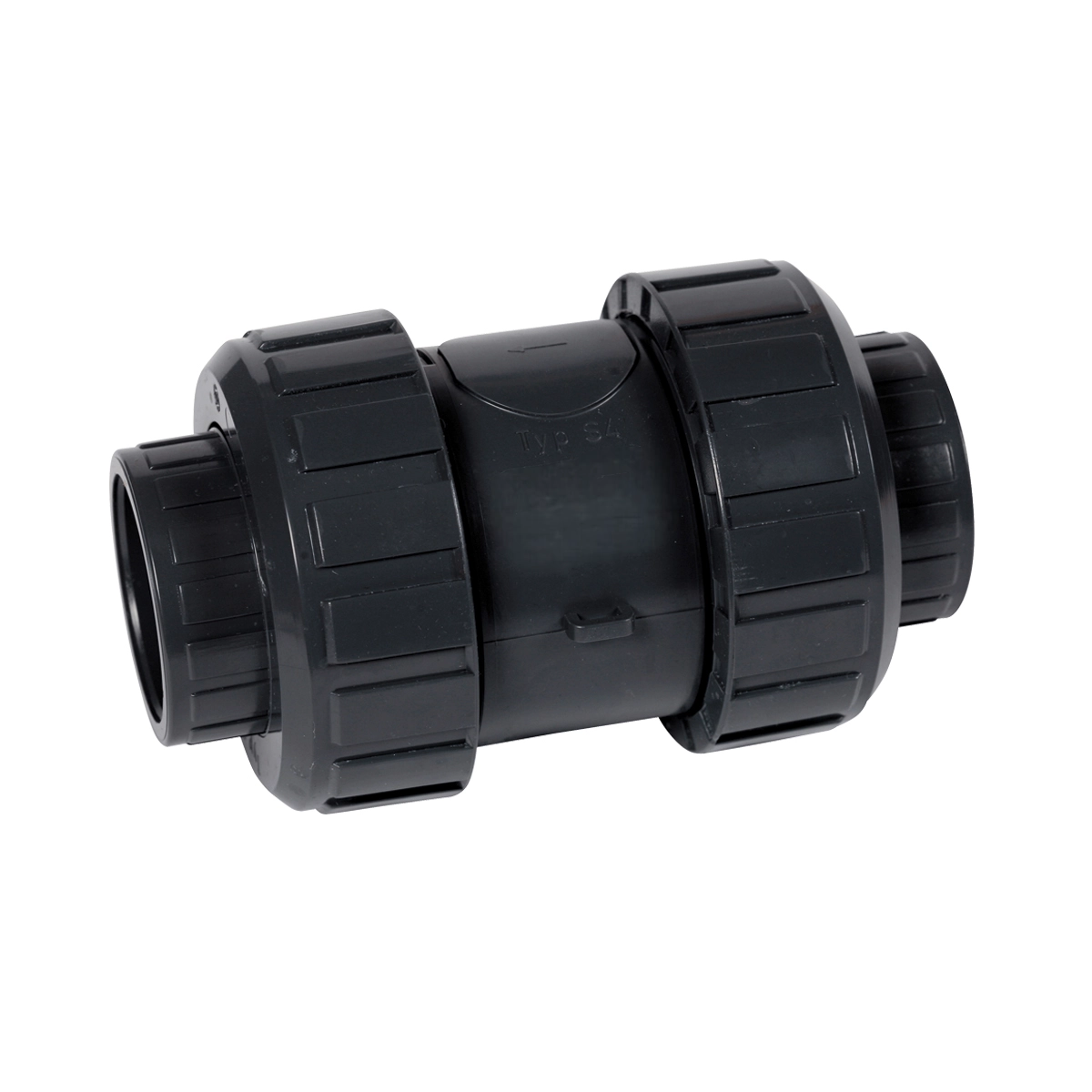 Rückschlagventil S6 DN50 d63 Klebemuffe, PVC grau, metrisch Rückschlagventil S6 DN50 d63 Klebemuffe, PVC grau, metrisch
