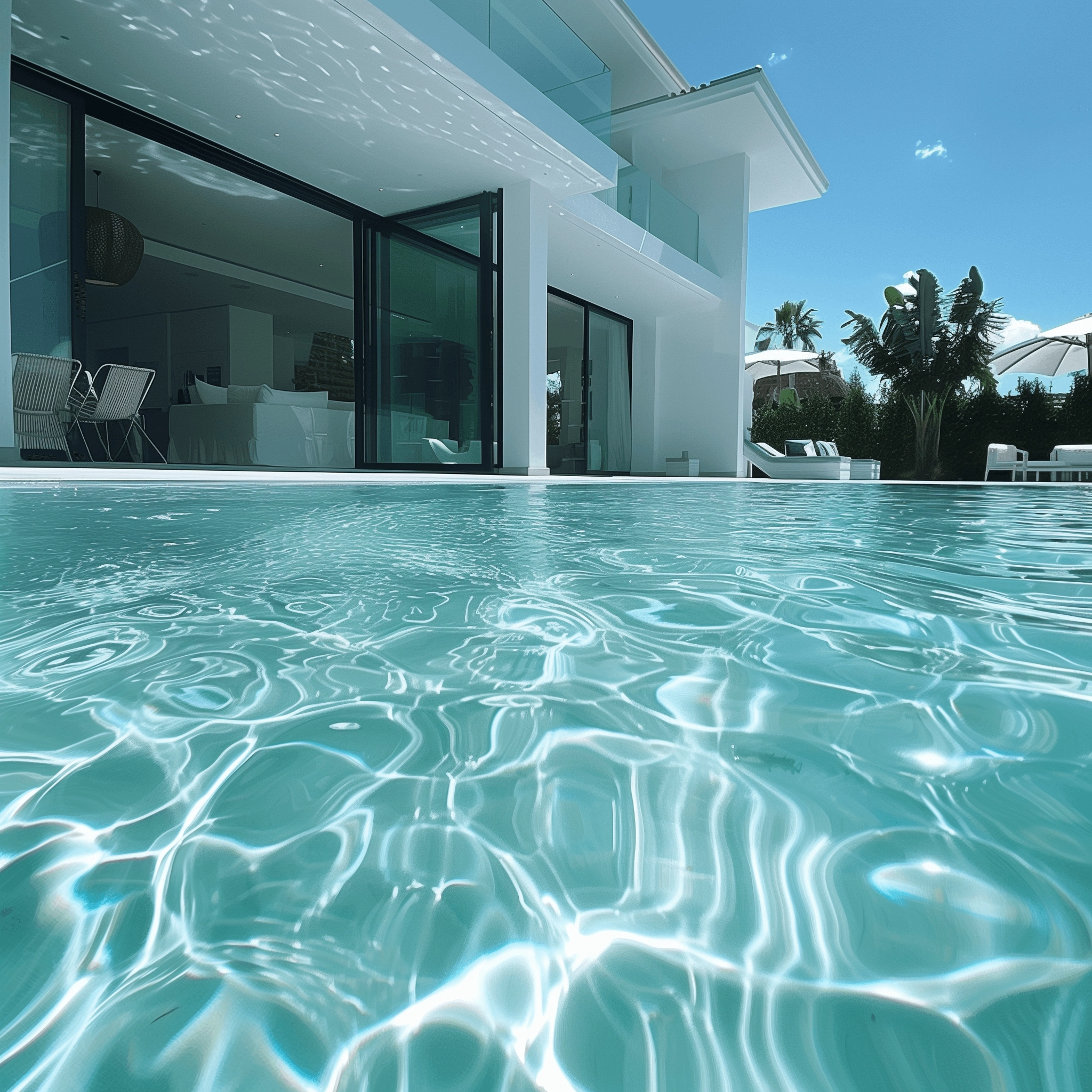 Pools Pool mit kristallklarem Wasser