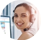 Telefonsupport Dame vom Support