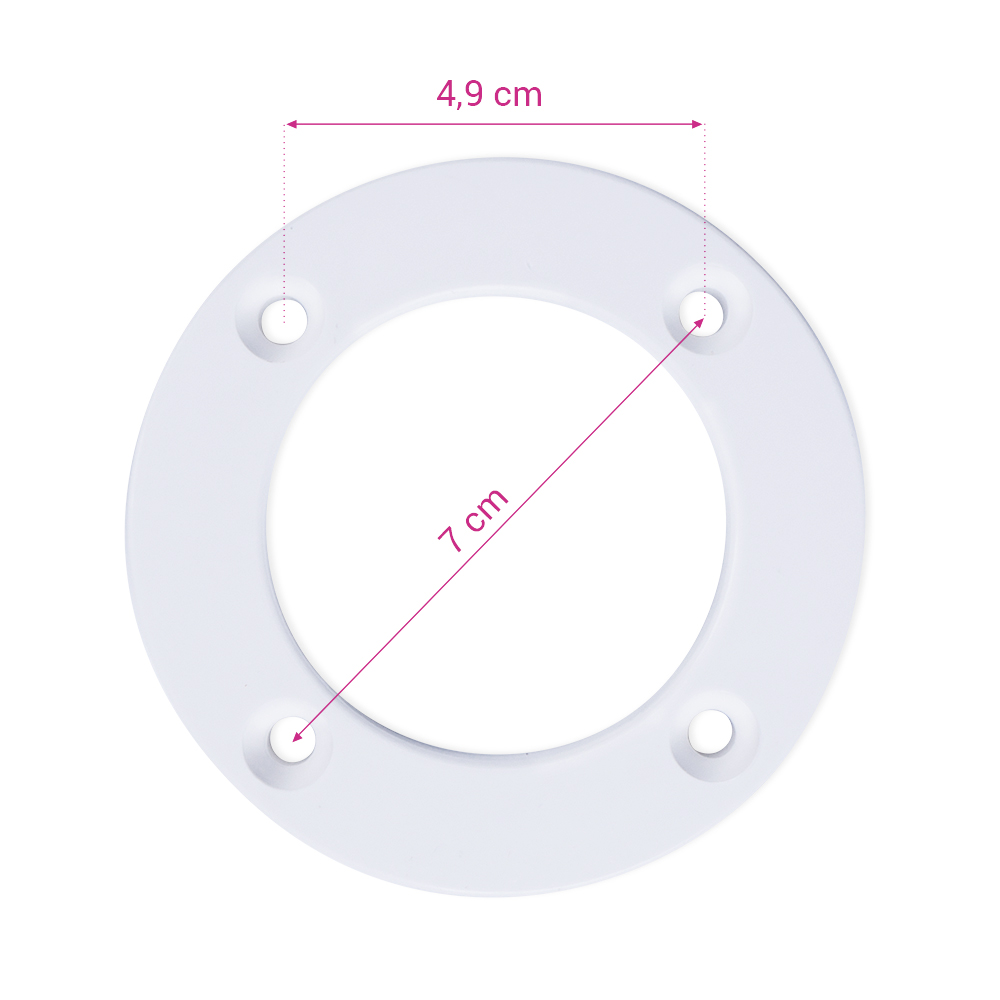 Styroporpool Einlaufdüse 1,5" grau