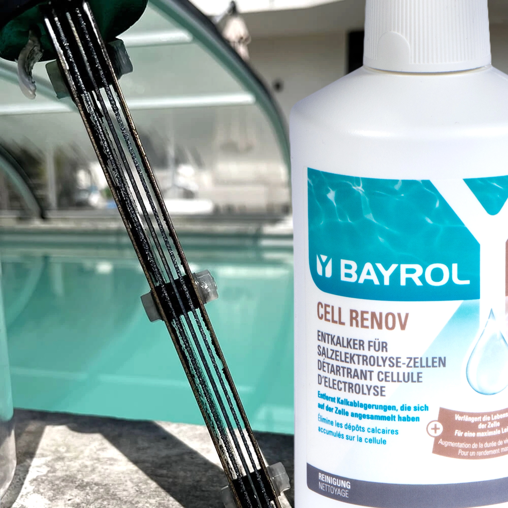 Flüssigentkalker für Pool von Bayrol