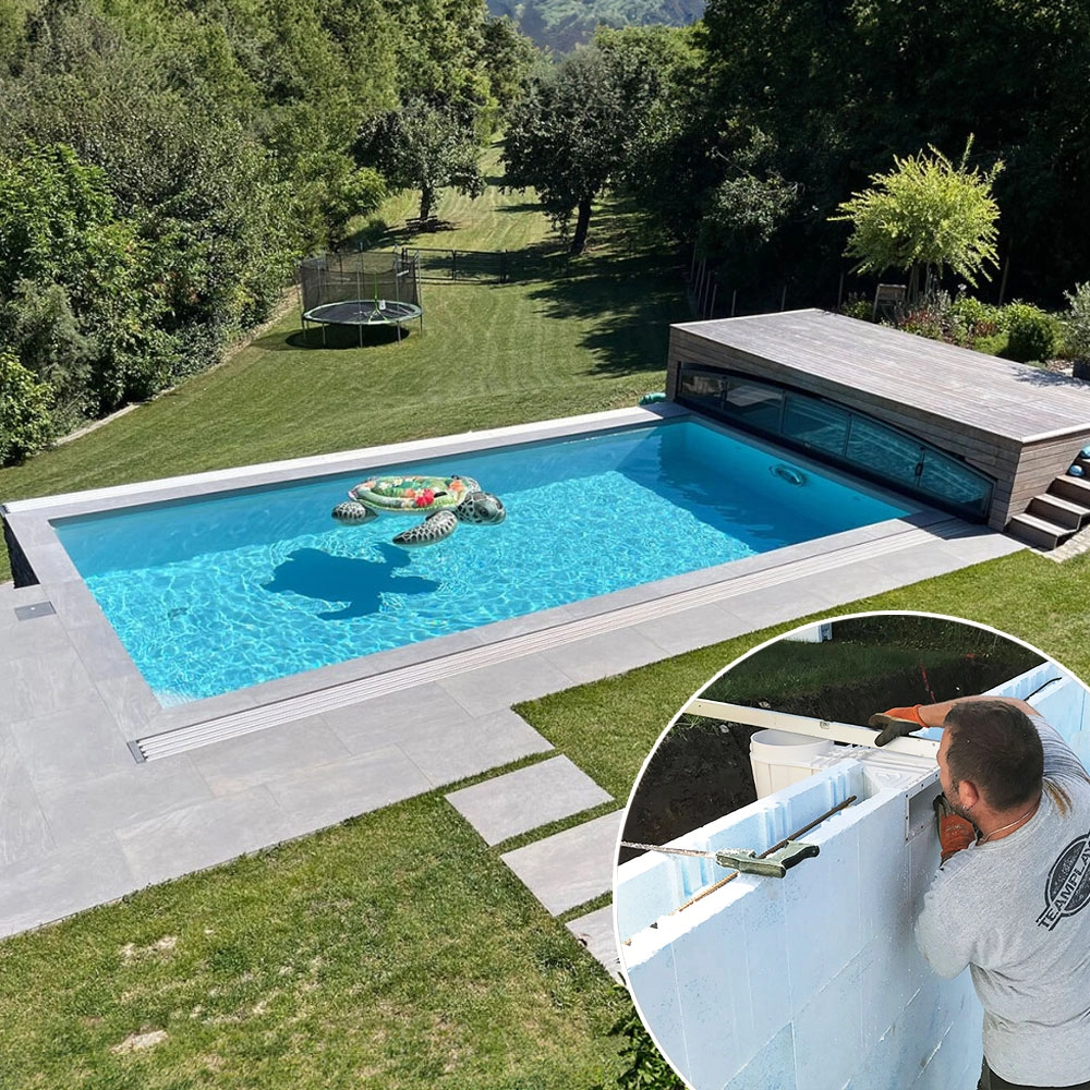 Fertiger DIY Styroporpool
