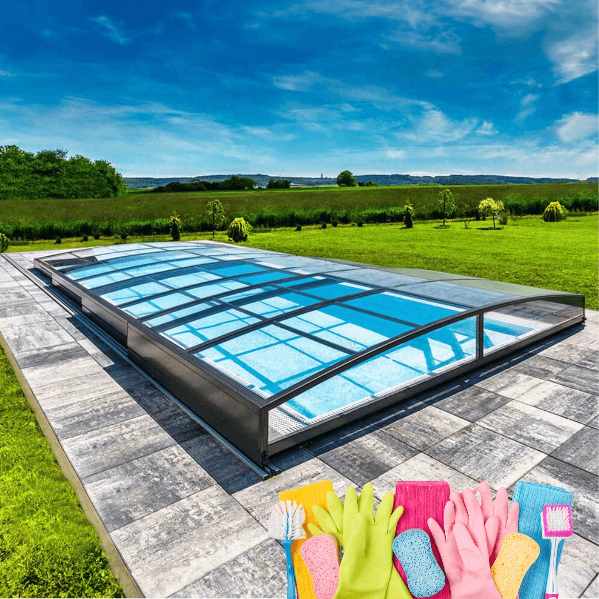 ➔ Tipps zur Wartung und Reinigung einer Poolüberdachung