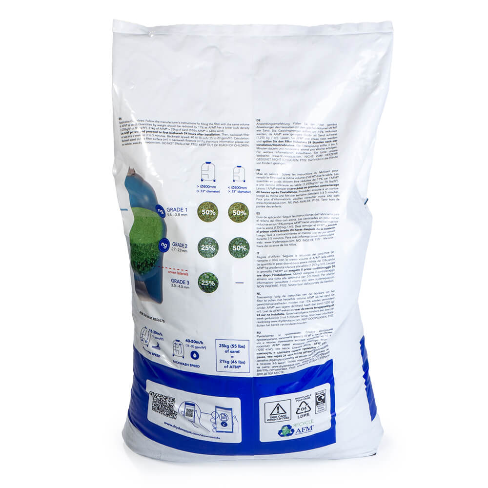 Glasfiltermedium Körnung 0,4- 0,8 mm, 21kg Sack