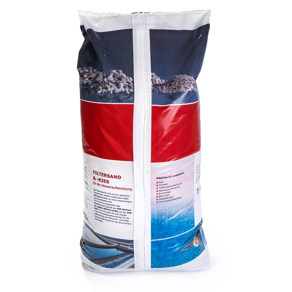Filtersand Körnung 1,0 - 2,0 mm, 25 kg Sack