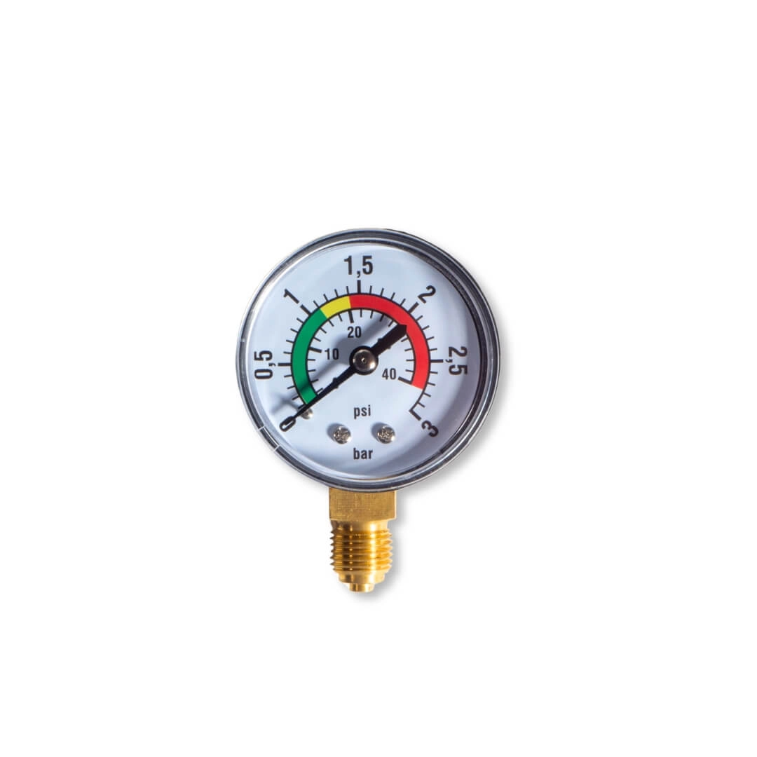 P20037 Manometer für Pavo Filterkessel Frontansicht