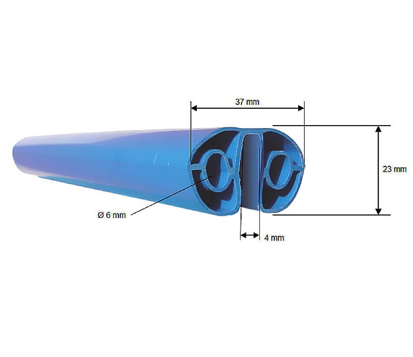 Poolhandlauf Standard Rundpool Ø 4,16 m blau B-Ware