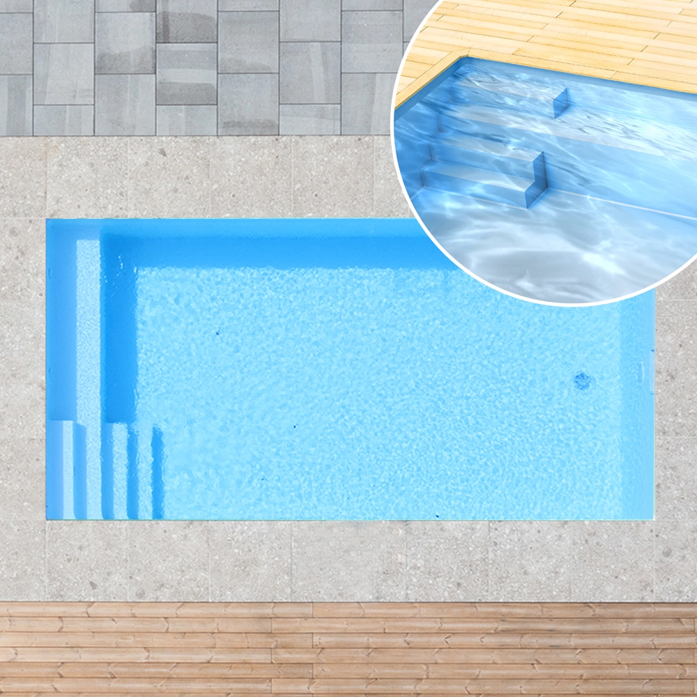 Styroporpool-Sitzbank-und-Treppe-links_Poolfolie-adriablau