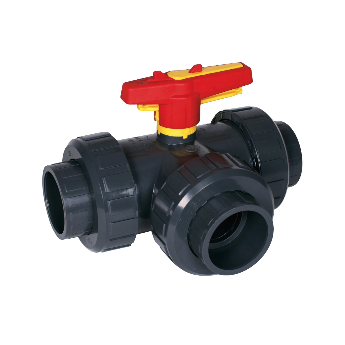 Drei-Wege-Kugelhahn, 63 mm, B-Ware
