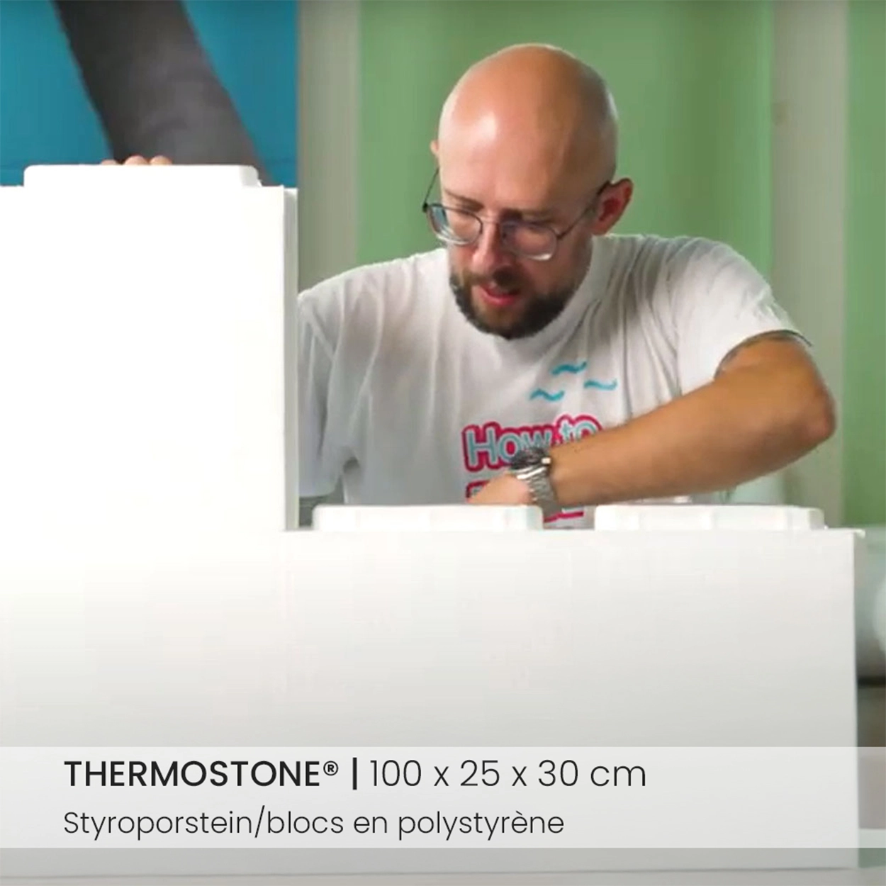 Thermostone Styropor Stein für Styropor Pools by Apoolco Stecksystem