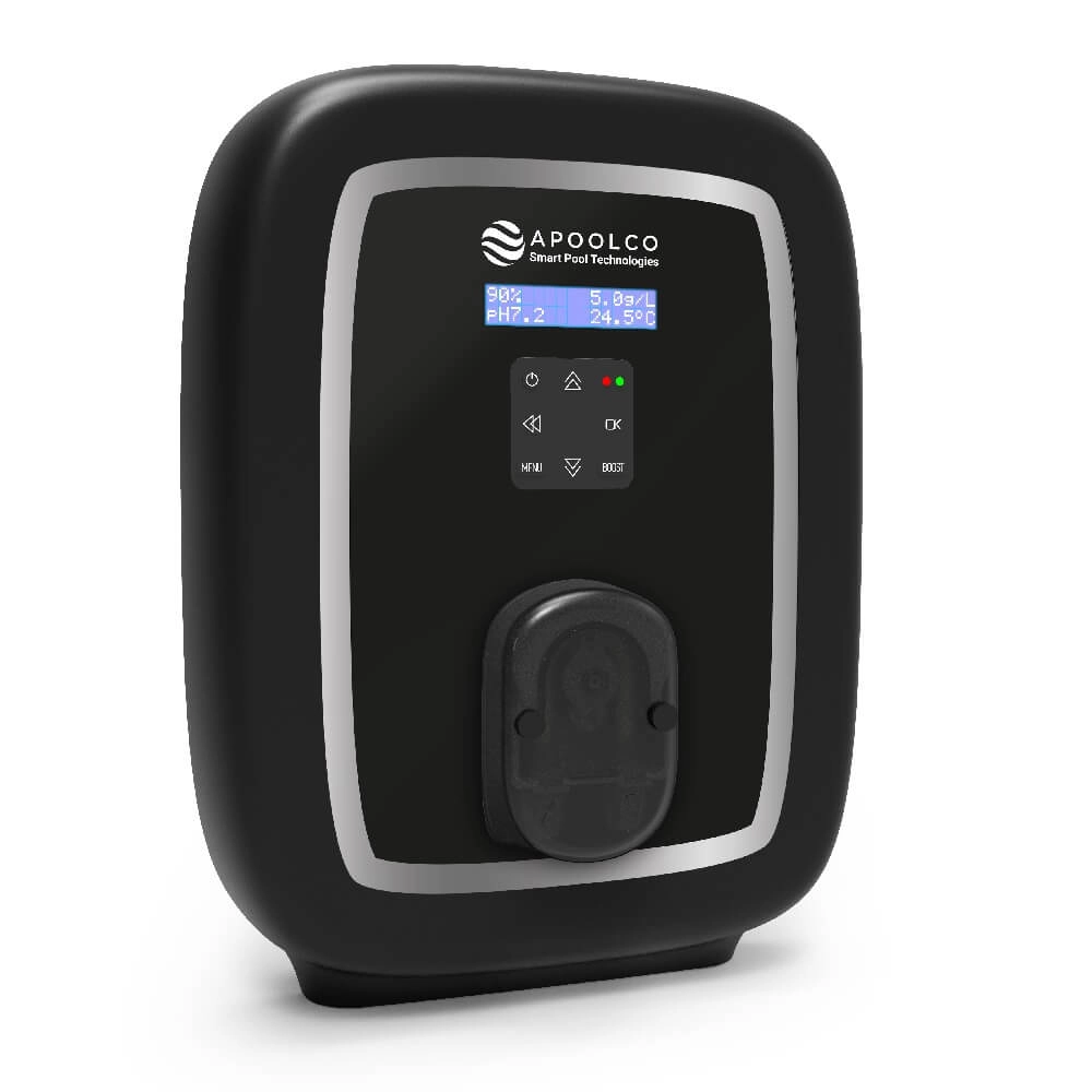 ASPTSalt Salzelektrolyseanlage Apoolco Pool SALT PRO, pH/Rx, 25g, bis 120m³, inkl. Low Salt Modus