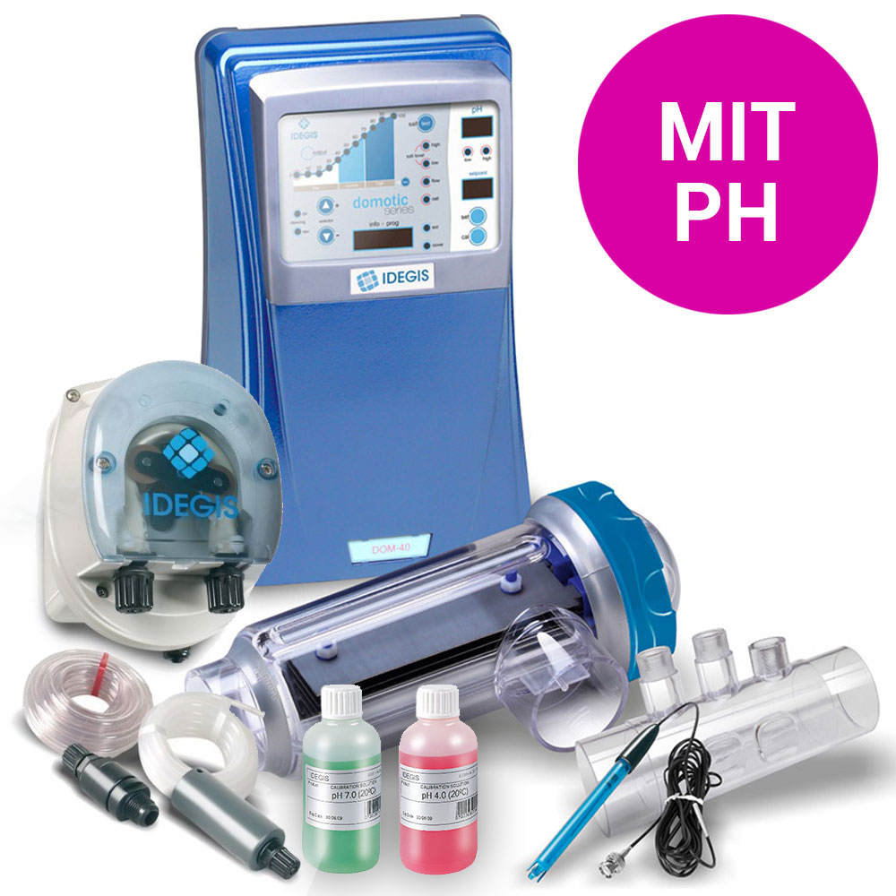 Salzelektrolyseanlage DOMOTIC 12G, mit pH, 50 m³