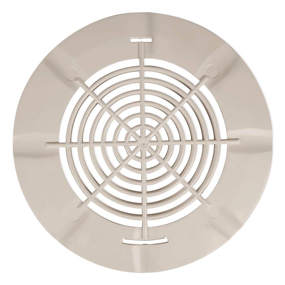 Styroporpool Bodenablauf Gitter, beige/sand