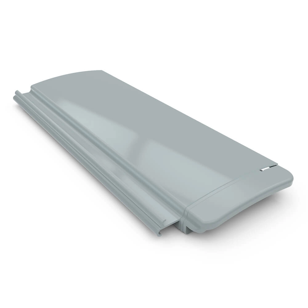 Lamelle, PVC, Mittelgrau