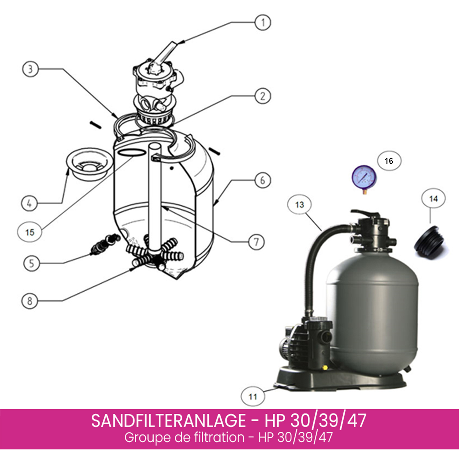 Filterstern für HP 30/39