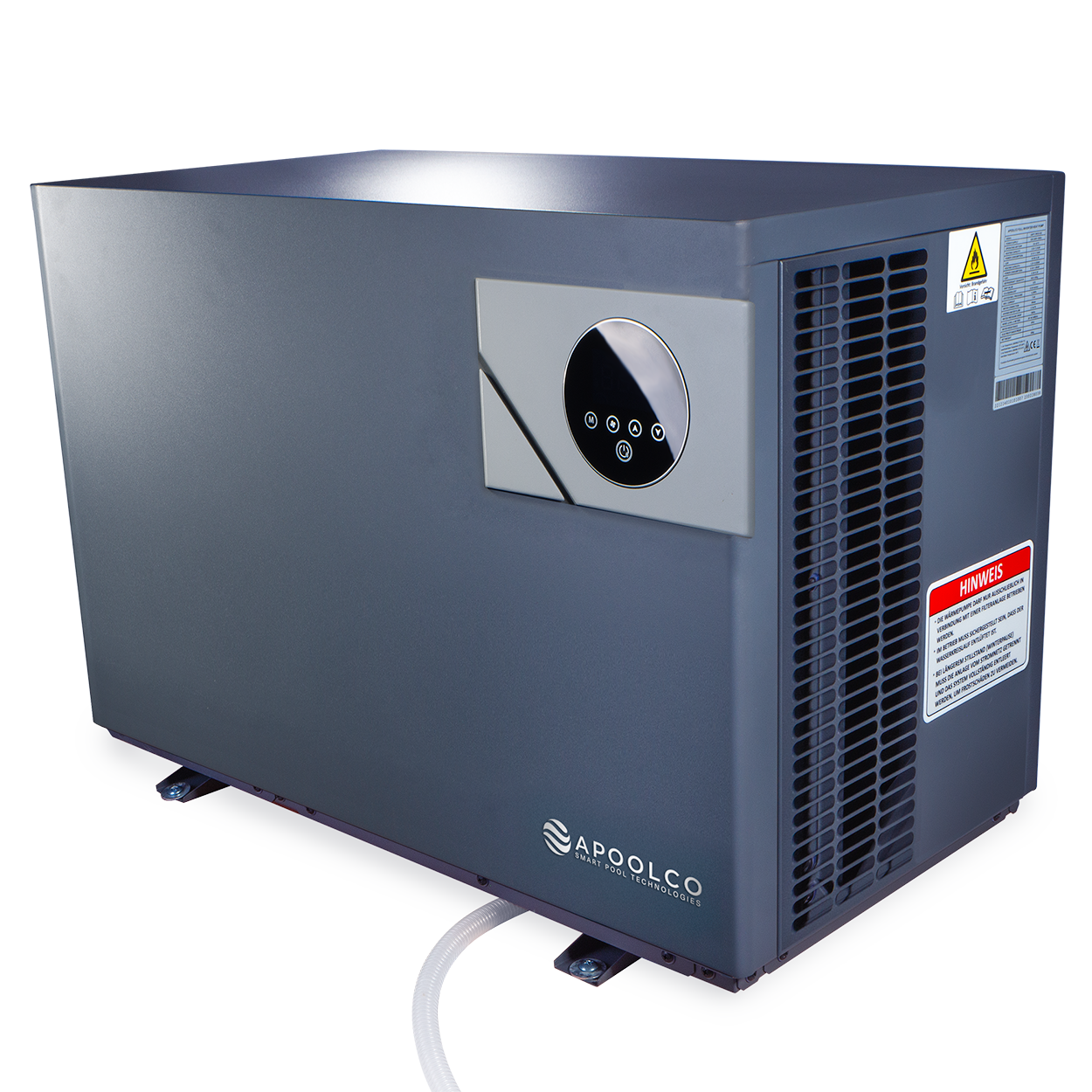 Full Inverter Wärmepumpe Apoolco SILENT Heat, 15kW, bis 70m³, ASPT-150SD