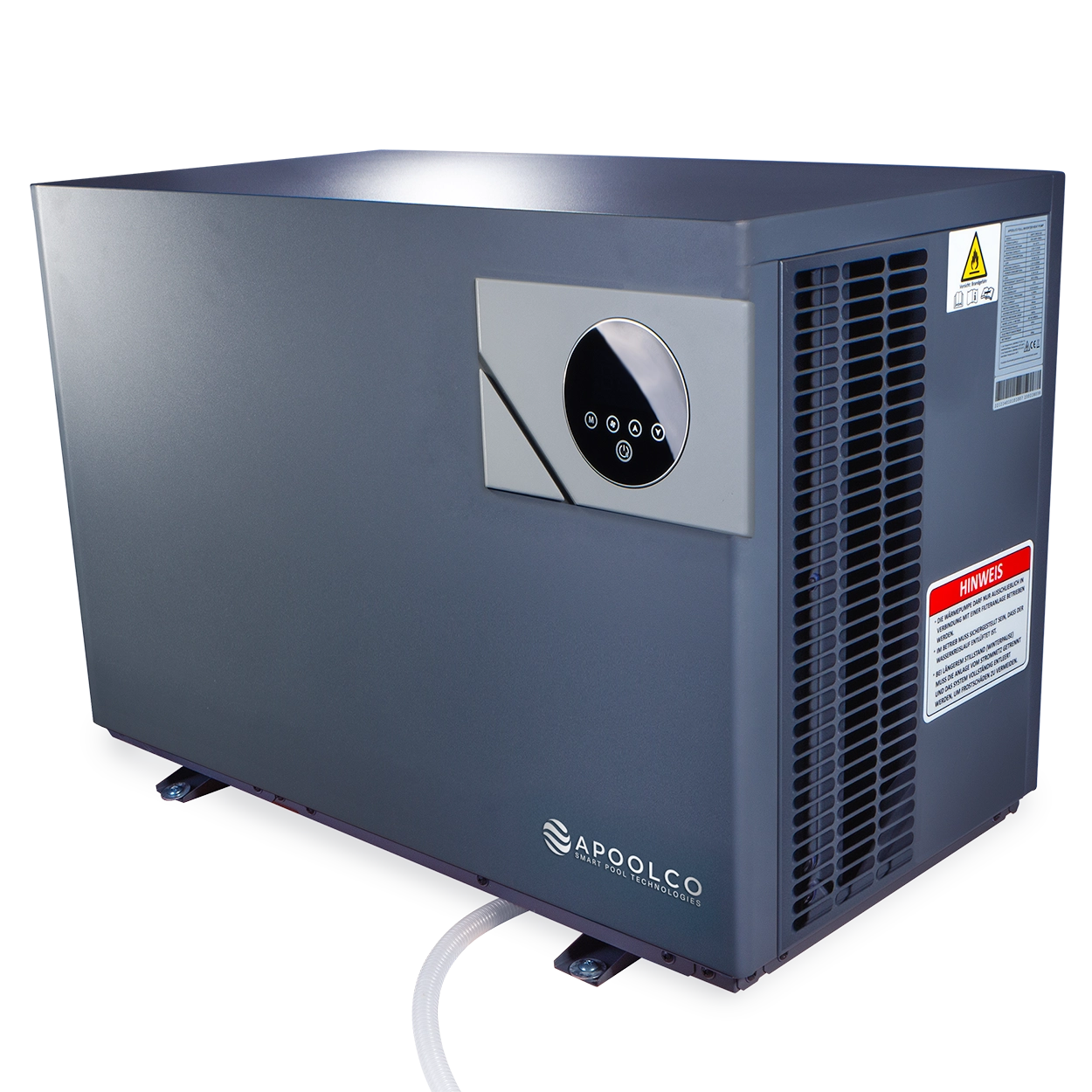 Full Inverter Wärmepumpe Apoolco SILENT Heat, 15kW, bis 70m³, ASPT-150SD