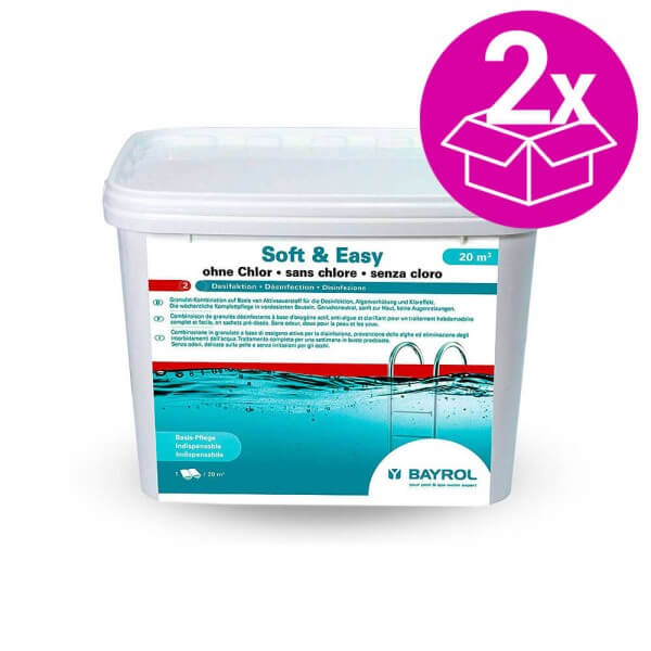2er SET, Bayrol Soft &amp; Easy 5,04 kg - 30m³ Pools