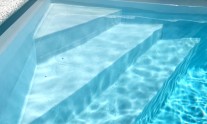 Styropor Pool mit Ecktreppe