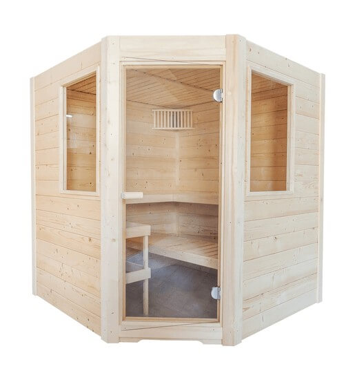 Sauna Basic Corner, 187x194x204 cm, 3 Personen