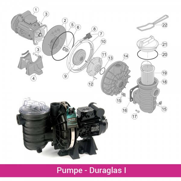 Pumpenfuß Duraglas I (RC441P)