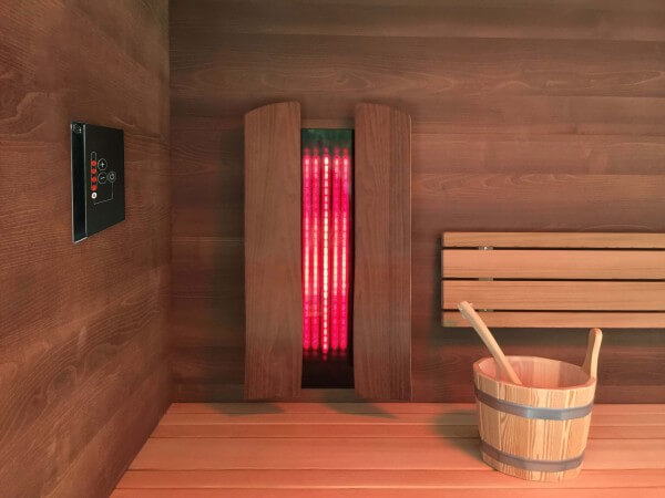 b-intense nfrarotset für Sauna mit Basic-Dimmsteuerung (1 Person)