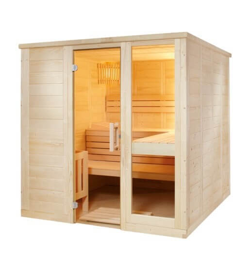Sauna Komfort Large, 206x208x204 cm, 3 Personen