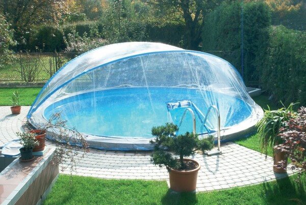 Cabrio Dome, rund, Ø 500 cm, bis 5 cm Handlaufbreite (Prime Pool)
