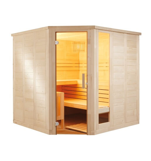 Sauna Komfort Corner Large, 206x234x204 cm, 3 Personen