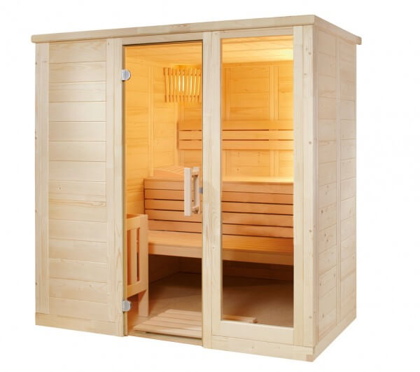 Sauna Komfort Small, 158x208x204 cm, 3 Personen