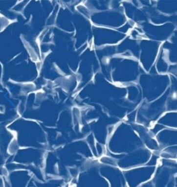 Poolfolie rund, 460 x 120 cm, 0,80 mm, mit Biese, Marmor blau